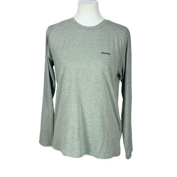 Reebok Heather Grey‎ Athletic Small Long Sleeve shirt - Picture 1 of 8